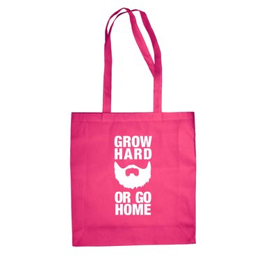 Baumwolltasche Jutebeutel --  Grow Hard or Go Home
