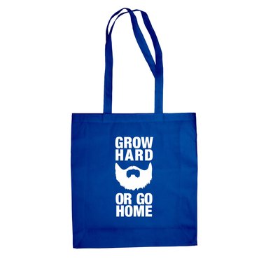 Baumwolltasche Jutebeutel --  Grow Hard or Go Home