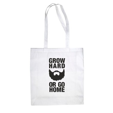 Baumwolltasche Jutebeutel --  Grow Hard or Go Home