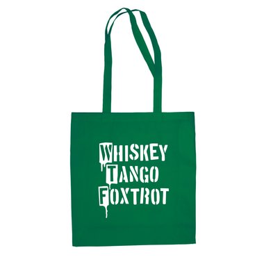 Baumwolltasche Jutebeutel - Whiskey Tango Foxtrot