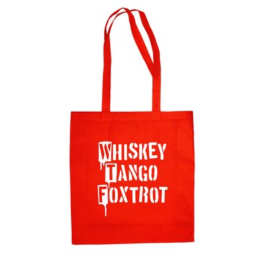 Baumwolltasche Jutebeutel - Whiskey Tango Foxtrot