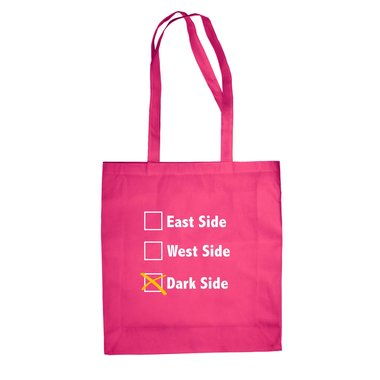 Baumwolltasche Jutebeutel - East Side - West Side - Dark Side