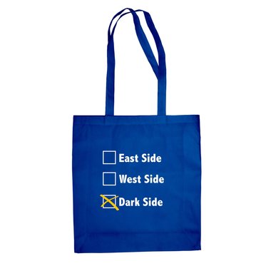 Baumwolltasche Jutebeutel - East Side - West Side - Dark Side