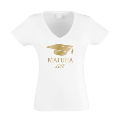 Damen T-Shirt V-Neck - Matura 2018