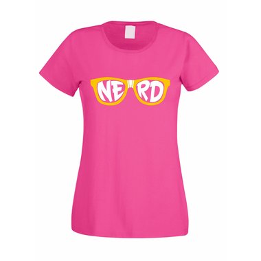 Damen T-Shirt - Nerd Brille
