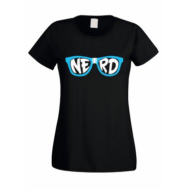 Damen T-Shirt - Nerd Brille