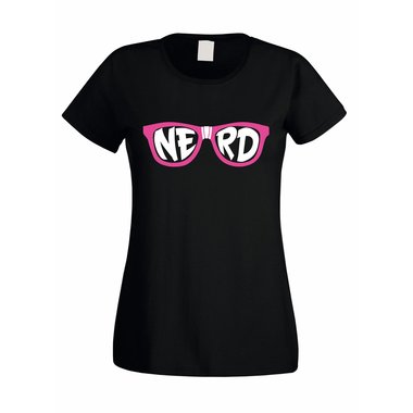 Damen T-Shirt - Nerd Brille
