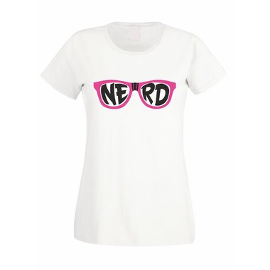 Damen T-Shirt - Nerd Brille
