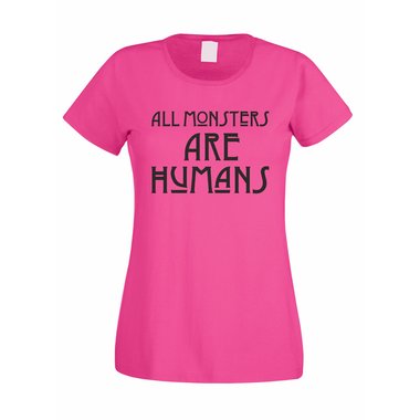 Damen T-Shirt - All Monsters are Humans