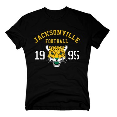 Herren T-Shirt - Jacksonville Football 1995 weiss-schwarz 5XL