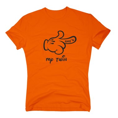 Herren T-Shirt - Märchen Hand - She´s my twin