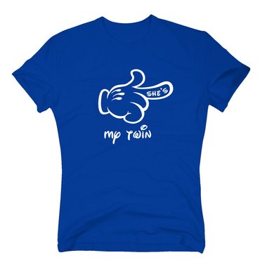Herren T-Shirt - Mrchen Hand - Shes my twin