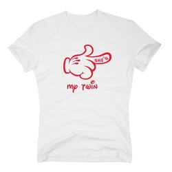 Herren T-Shirt - M�rchen Hand - She�s my twin