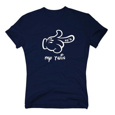 Herren T-Shirt - Hand RECHTS - Hes my twin