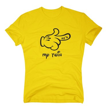Herren T-Shirt - Hand RECHTS - He´s my twin