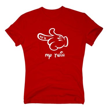 Herren T-Shirt - Mrchen Hand - Hes my twin