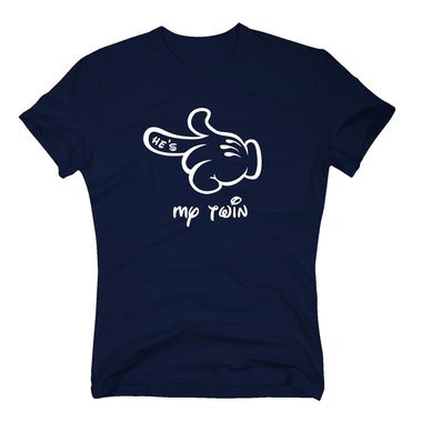 Herren T-Shirt - Mrchen Hand - Hes my twin