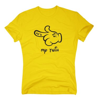 Herren T-Shirt - Mrchen Hand - Hes my twin