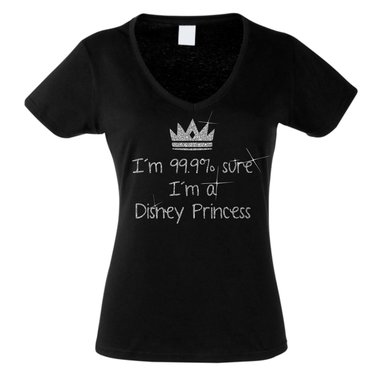 Damen T-Shirt V-Neck - 99.9% Fantasy Princess