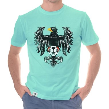 Herren T-Shirt - WM EM - Bundesadler mit Fußball