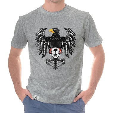 Herren T-Shirt - WM - Bundesadler weiss-schwarz 5XL