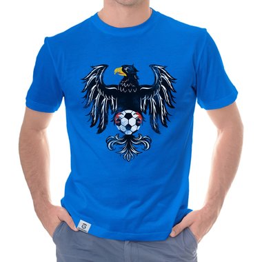 Herren T-Shirt - WM - Bundesadler weiss-schwarz 5XL