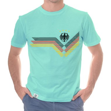 Herren T-Shirt - Deutschland WM dunkelgrau-weiss S