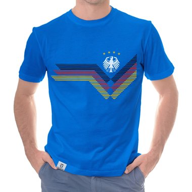 Herren T-Shirt - Deutschland WM dunkelgrau-weiss S