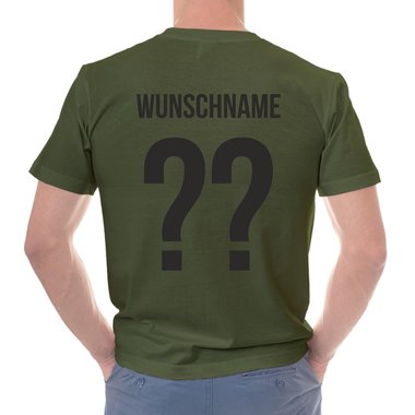 Herren T-Shirt - Deutschland Pfeile mit Wunschnummer