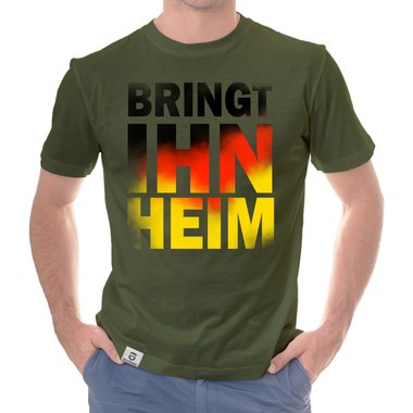 Herren T-Shirt - Fußball WM EM - Bringt ihn heim