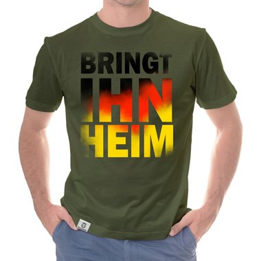 Herren T-Shirt - WM - Bringt ihn heim dunkelgrau S