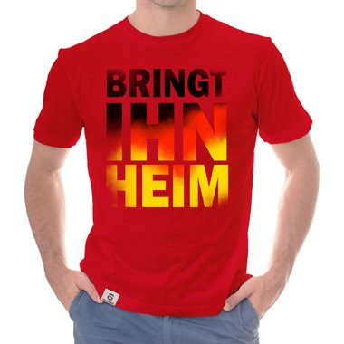 Herren T-Shirt - WM - Bringt ihn heim dunkelgrau S