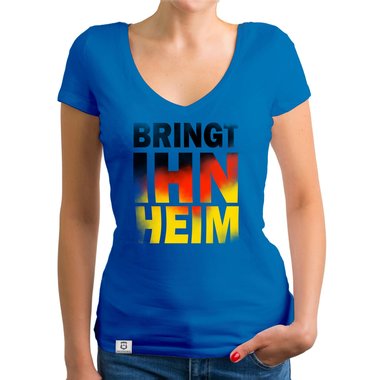 Damen T-Shirt V-Neck - WM - Bringt ihn heim