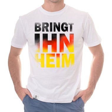 Herren T-Shirt - WM - Bringt ihn heim weiss 5XL