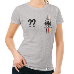 Damen T-Shirt - WM EM - Deutschland mit Wunschnummer