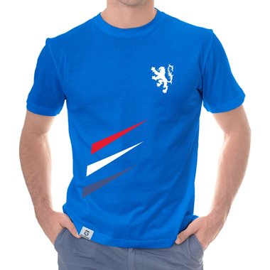 Herren T-Shirt - Niederlande - mit Wunschnummer und Wunschnamen  orange-weiss S