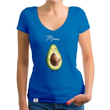 Damen T-Shirt V-Neck - Avocado Mama