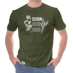 Herren T-Shirt - Oh, schon Bier Uhr!