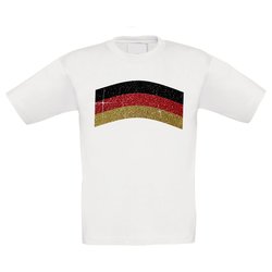 Kinder T-Shirt - Deutschland - Glitzer