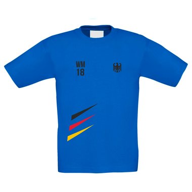 Kinder T-Shirt - WM 18 - Deutschland kellygrn-schwarz 98-104