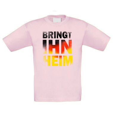 Kinder T-Shirt - Bringt ihn Heim weiss-schwarz 152-164