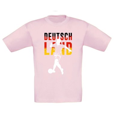 Kinder T-Shirt - Fuball Deutschland dunkelblau-weiss 98-104