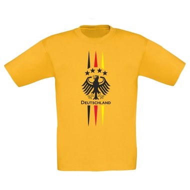 Kinder T-Shirt - Fuball Adler - Germany weiss-schwarz 152-164