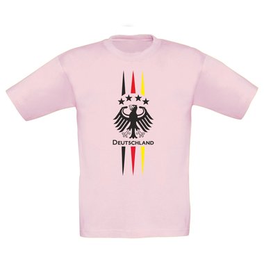 Kinder T-Shirt - Fuball Adler - Germany weiss-schwarz 152-164