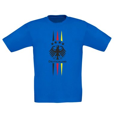 Kinder T-Shirt - Fuball Adler - Germany weiss-schwarz 152-164