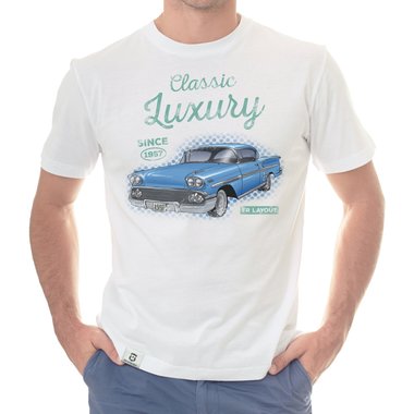 Herren T-Shirt - Classic Luxury - Since 1957 weiss-t�rkis 5XL