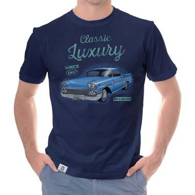 Herren T-Shirt - Classic Luxury - Since 1957 weiss-t�rkis 5XL