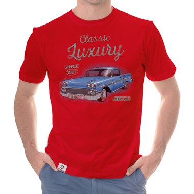 Herren T-Shirt - Classic Luxury - Since 1957 weiss-t�rkis 5XL
