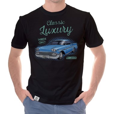 Herren T-Shirt - Classic Luxury - Since 1957 weiss-t�rkis 5XL