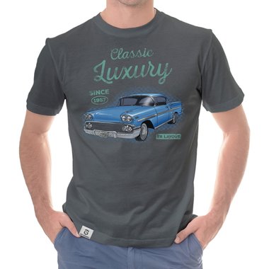 Herren T-Shirt - Classic Luxury - Since 1957 weiss-t�rkis 5XL